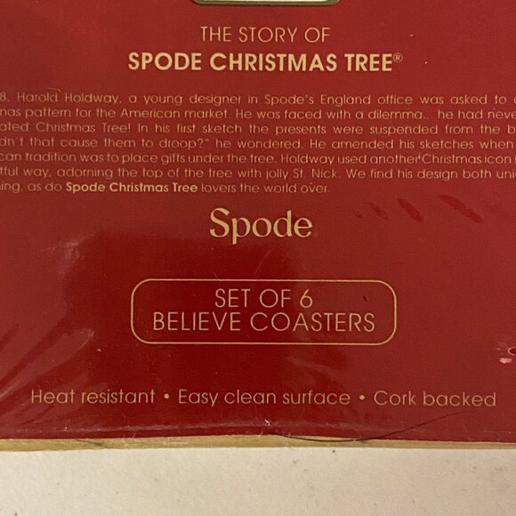 Spode Beleive Holiday Coasters - Picture 4 of 4